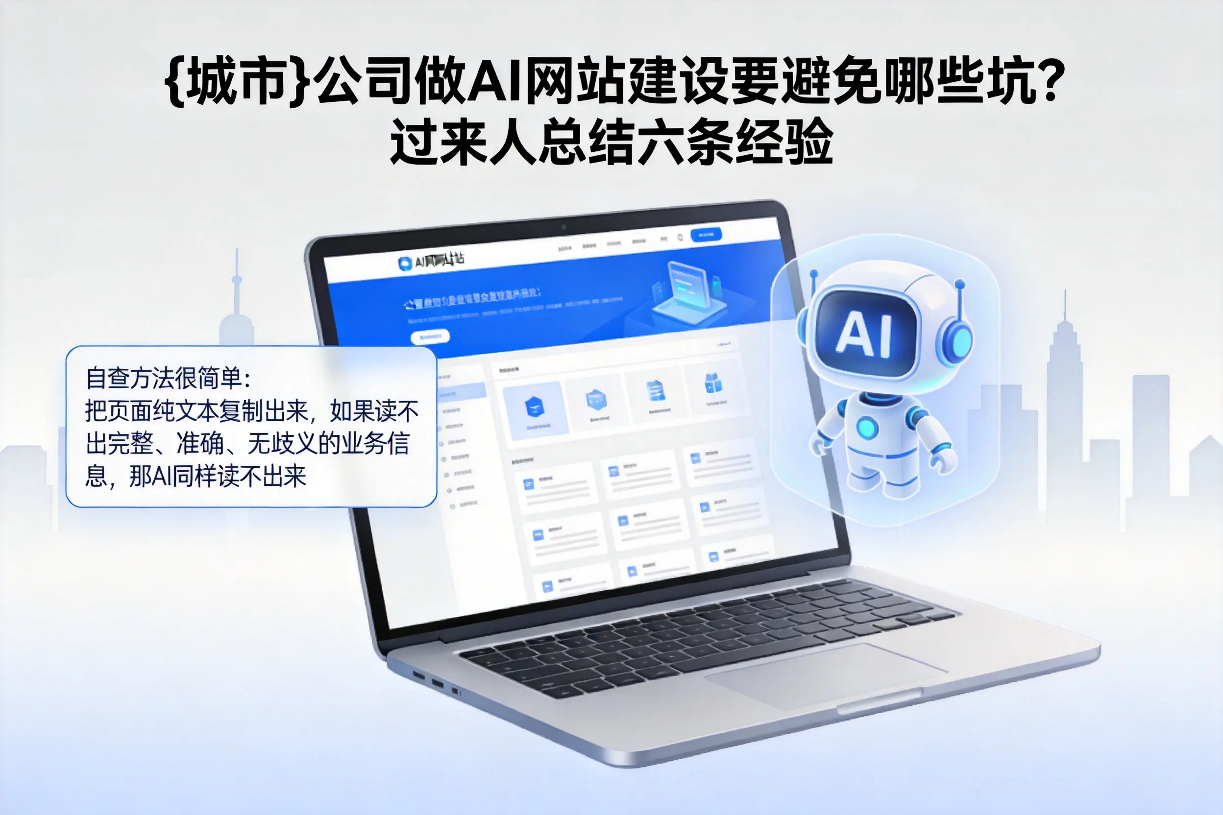 万宁公司做AI网站建设要避免哪些坑？过来人总结六条经验