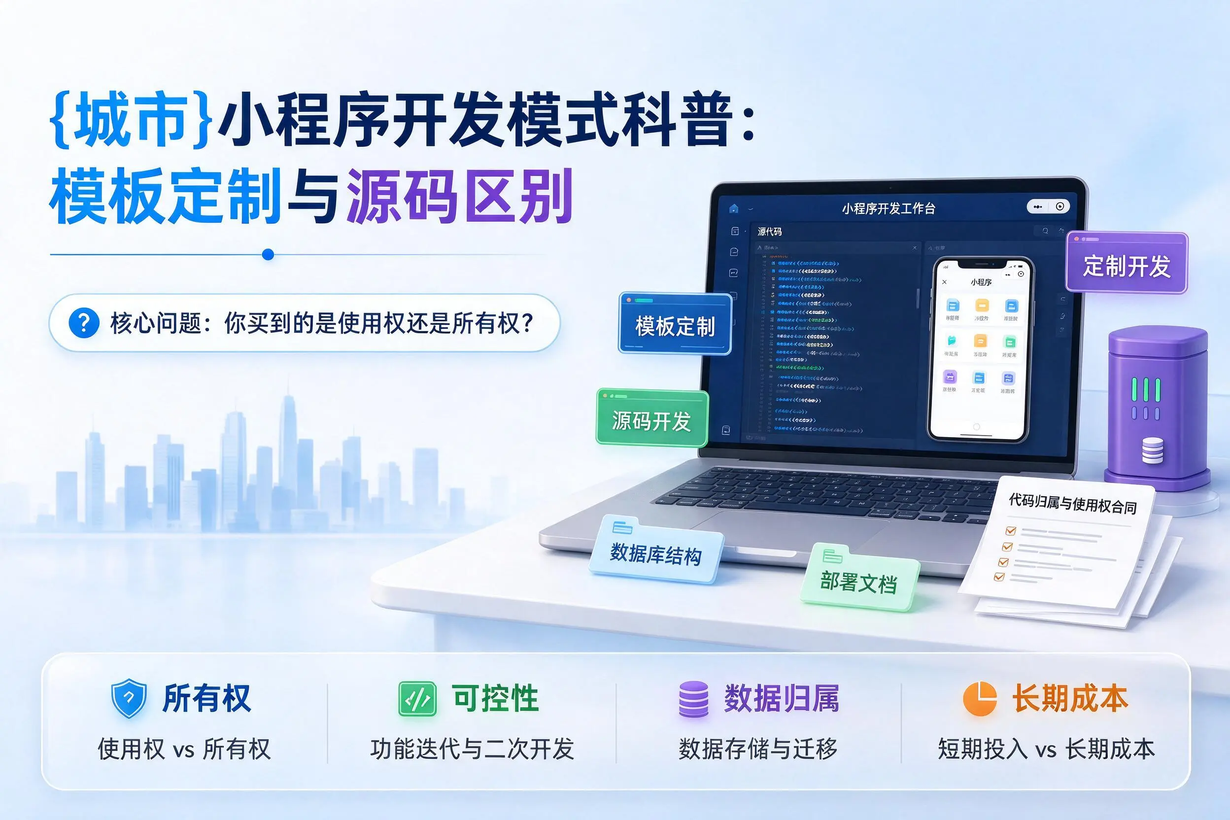万宁小程序开发模式科普:模板定制与源码区别