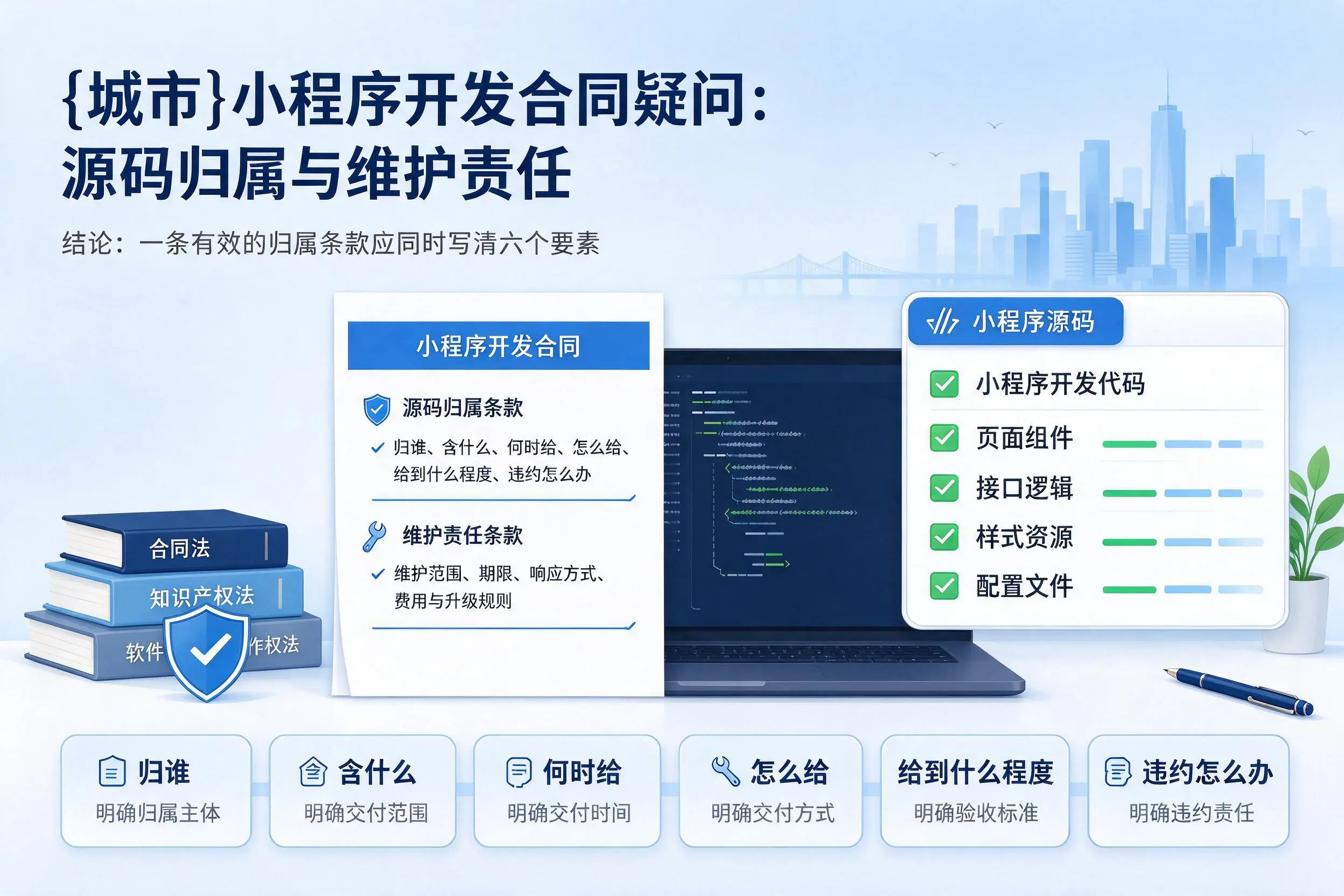 万宁小程序开发合同疑问:源码归属与维护责任