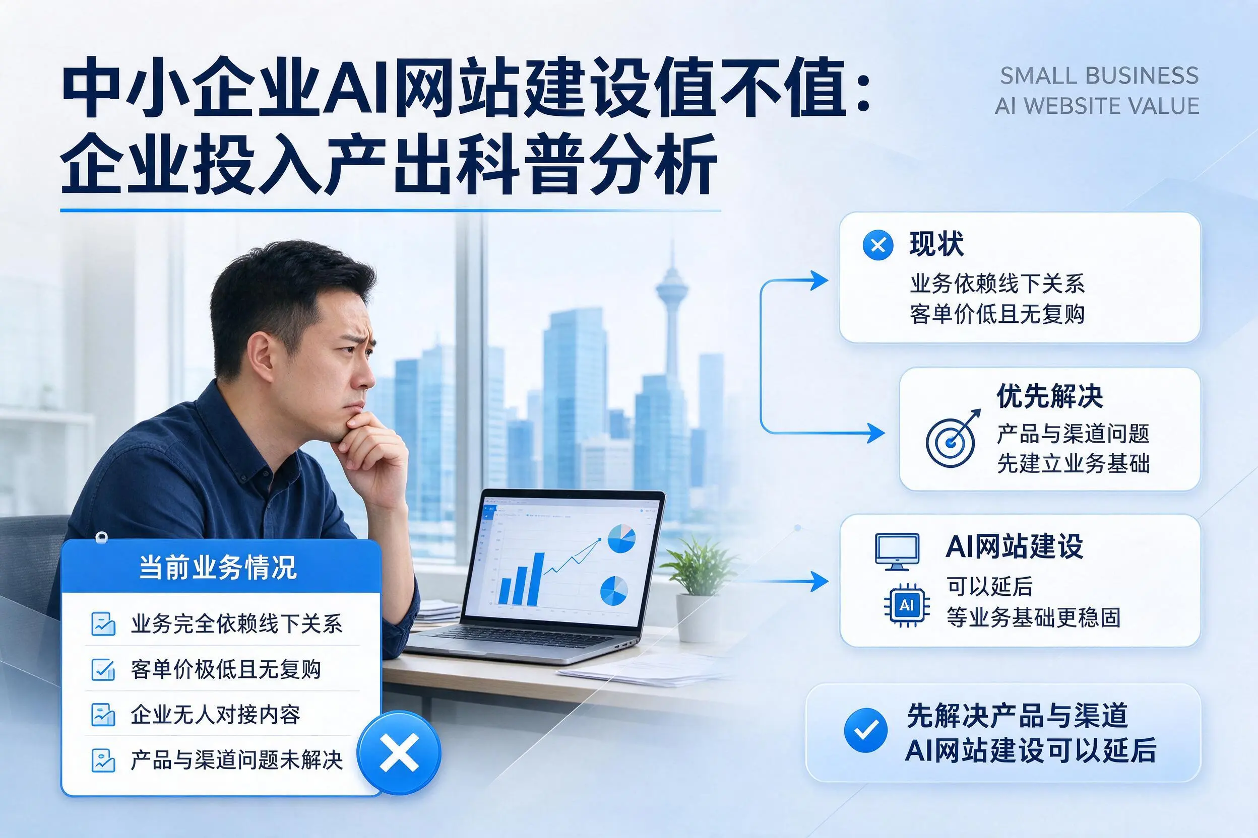 中小企业AI网站建设值不值:万宁企业投入产出科普分析