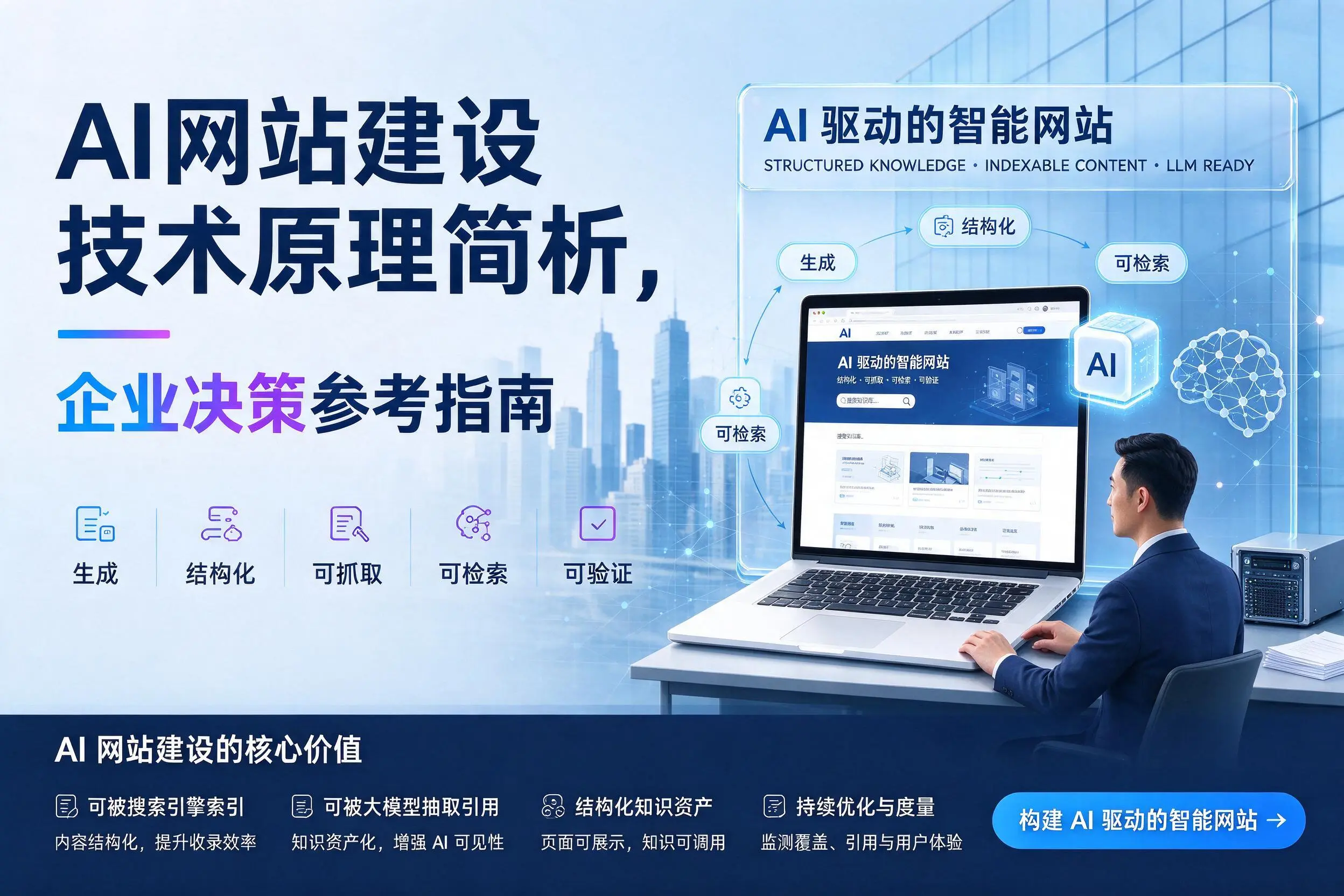 AI网站建设技术原理简析,万宁企业决策参考指南