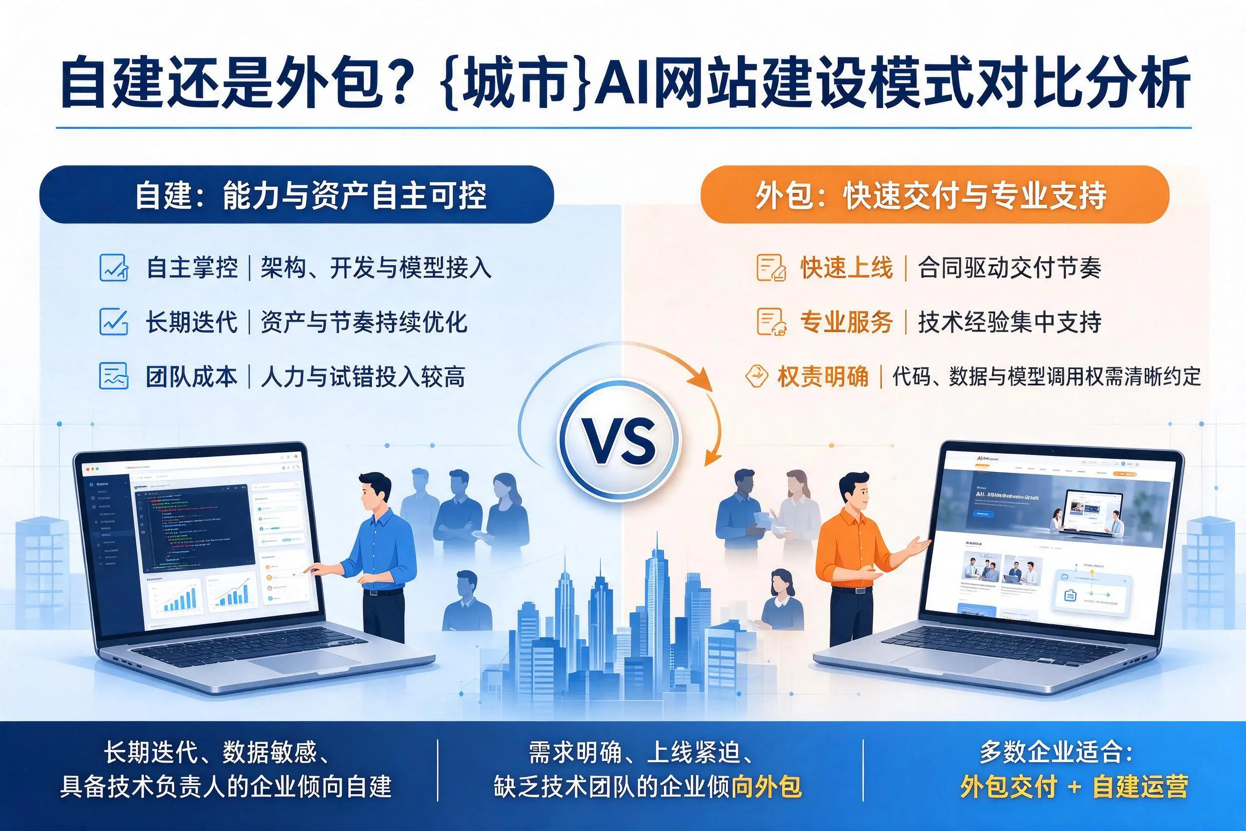 自建还是外包？万宁AI网站建设模式对比分析