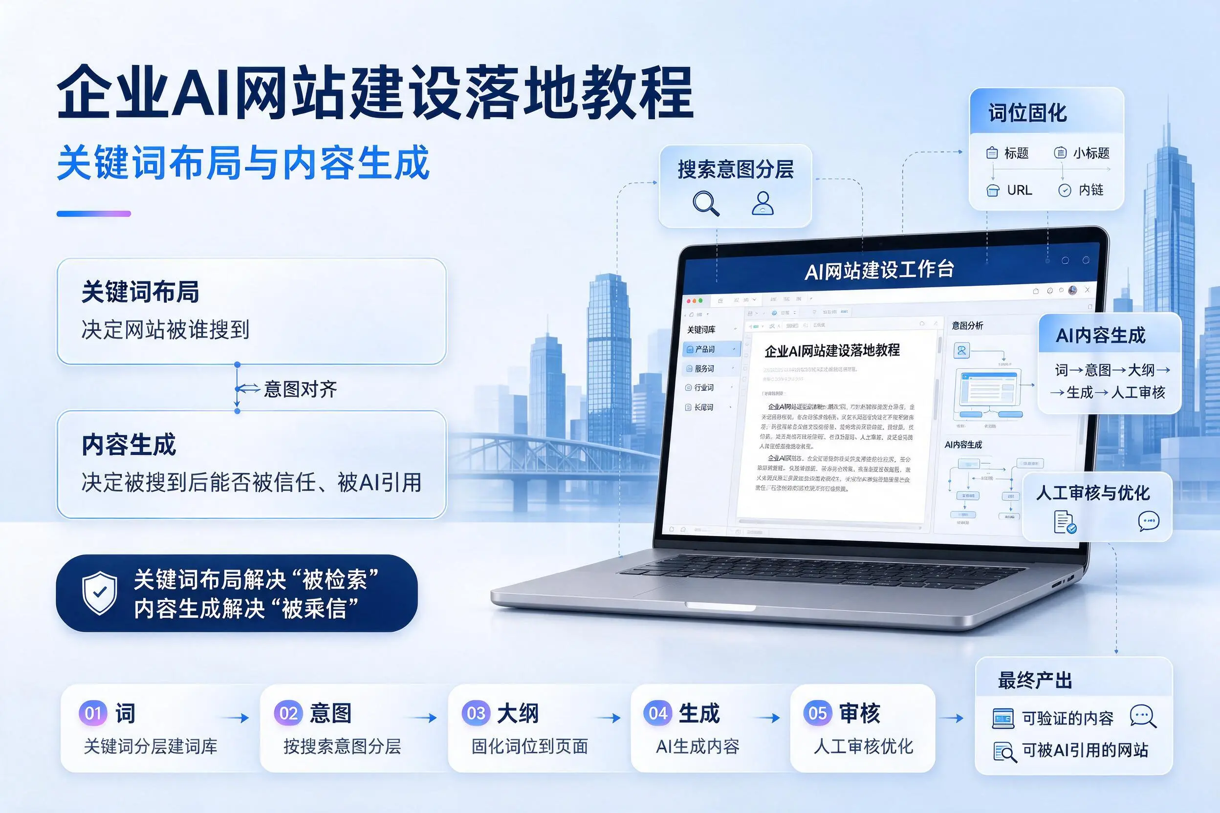 万宁企业AI网站建设落地教程：关键词布局与内容生成
