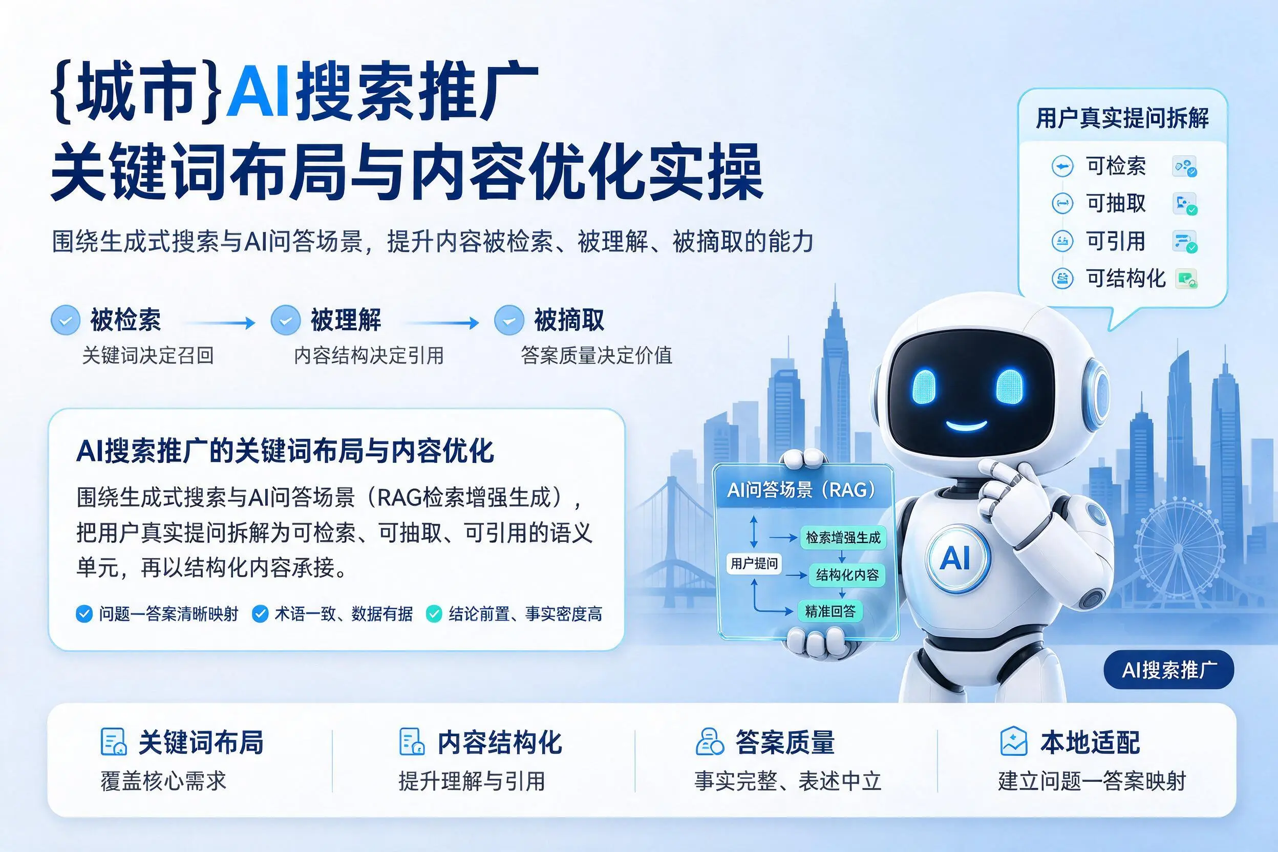 万宁AI搜索推广关键词布局与内容优化实操